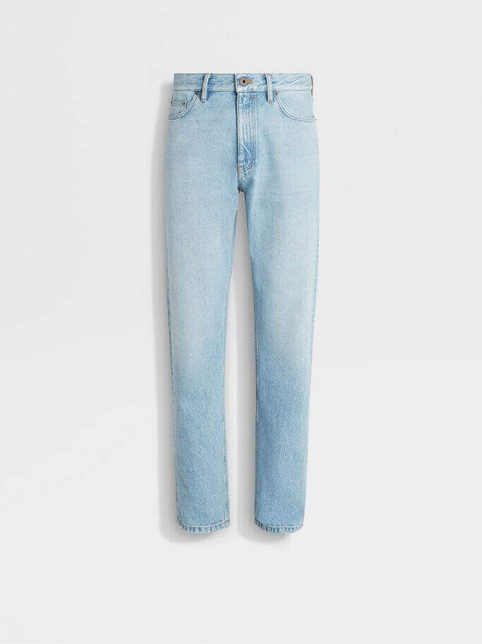 Jean Roccia en Coton Bleu Delave At Priimo